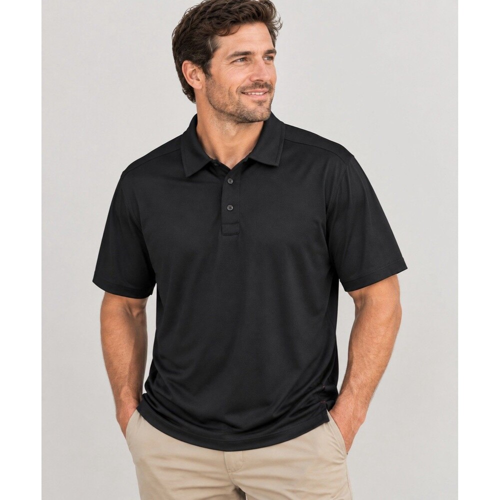 The North Face VaporWick Polo Shirt Men’s XL Black Short Sleeve Performance Golf